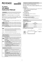 OP-88020 Manuale di Istruzioni